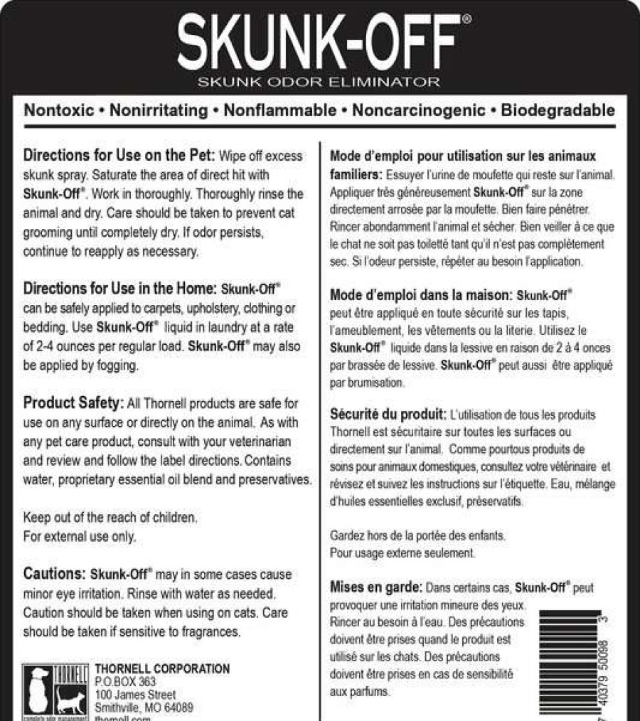 Cleaning & Potty * | Thornell Skunk-Off Liquid Premise Spray, 32-Oz Bottle Online