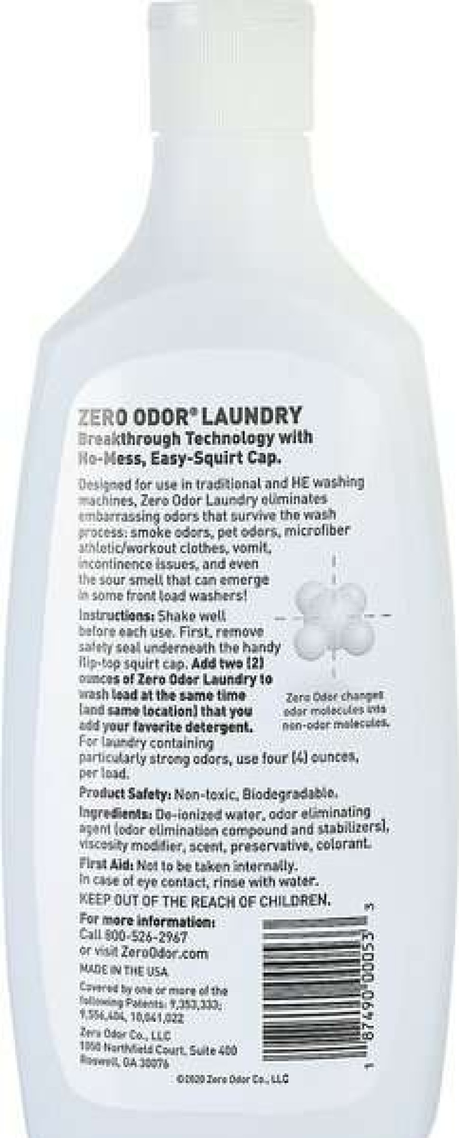 Cleaning & Potty * | Zero Odor Laundry Pet Odor Eliminator, 16-Oz Bottle Free Delivery